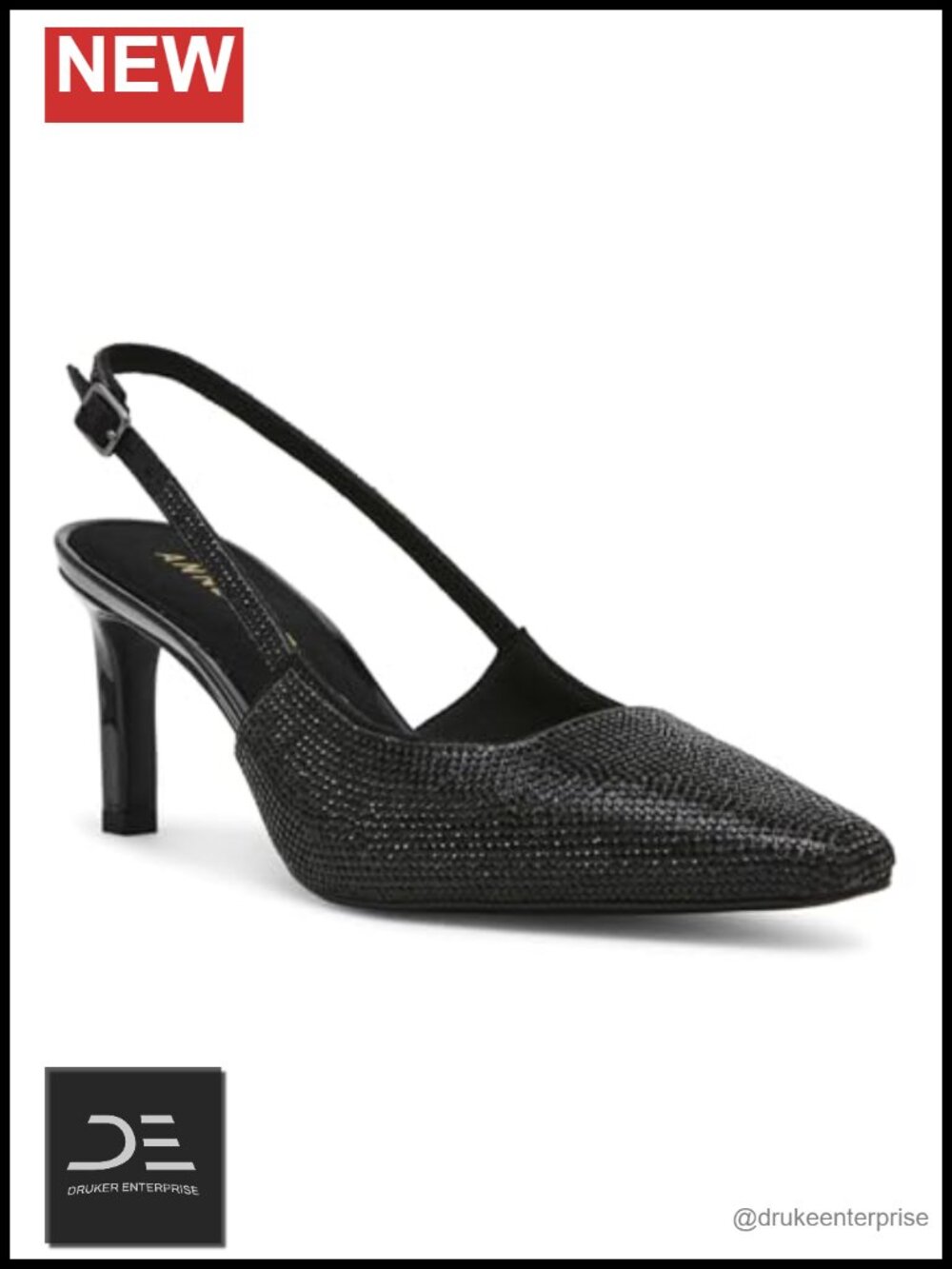 Anne Klein Suede Pointed Toe Stiletto Heels with Flexible Comfort